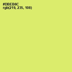 #DBEB6C - Yellow Green Color Image