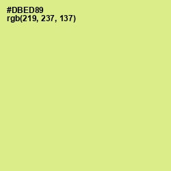 #DBED89 - Mindaro Color Image