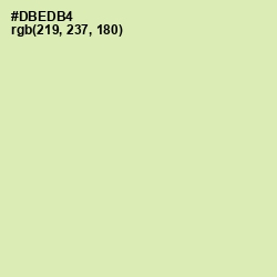 #DBEDB4 - Caper Color Image