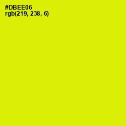 #DBEE06 - Chartreuse Yellow Color Image