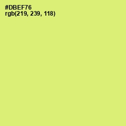 #DBEF76 - Yellow Green Color Image