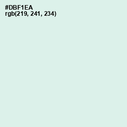 #DBF1EA - Swans Down Color Image