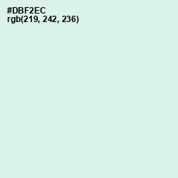 #DBF2EC - Swans Down Color Image