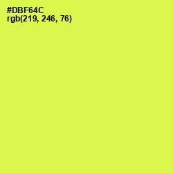 #DBF64C - Starship Color Image