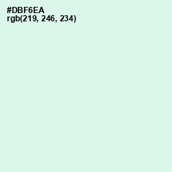 #DBF6EA - Swans Down Color Image