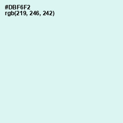 #DBF6F2 - Iceberg Color Image