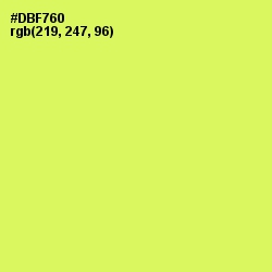 #DBF760 - Sulu Color Image