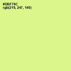 #DBF78C - Mindaro Color Image
