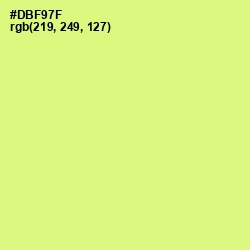 #DBF97F - Sulu Color Image