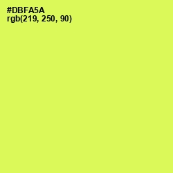 #DBFA5A - Canary Color Image