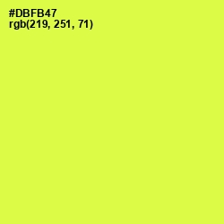 #DBFB47 - Starship Color Image