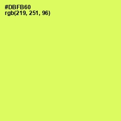 #DBFB60 - Sulu Color Image