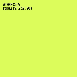 #DBFC5A - Canary Color Image