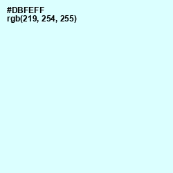 #DBFEFF - Oyster Bay Color Image