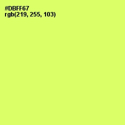 #DBFF67 - Sulu Color Image
