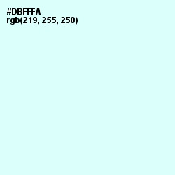 #DBFFFA - Frosted Mint Color Image