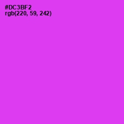 #DC3BF2 - Razzle Dazzle Rose Color Image