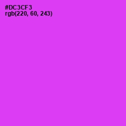 #DC3CF3 - Razzle Dazzle Rose Color Image