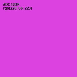 #DC42DF - Fuchsia Pink Color Image