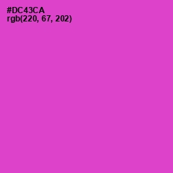 #DC43CA - Fuchsia Pink Color Image