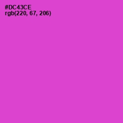 #DC43CE - Fuchsia Pink Color Image