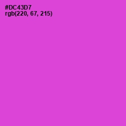 #DC43D7 - Fuchsia Pink Color Image