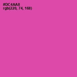 #DC4AA8 - Brilliant Rose Color Image