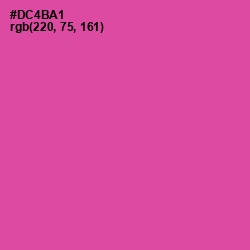 #DC4BA1 - Brilliant Rose Color Image