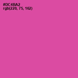 #DC4BA2 - Brilliant Rose Color Image