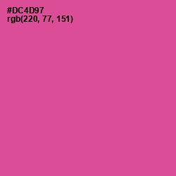 #DC4D97 - Mulberry Color Image