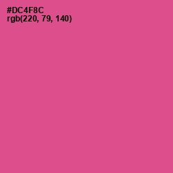 #DC4F8C - Mulberry Color Image