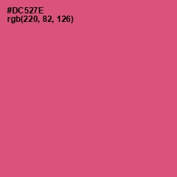 #DC527E - Cranberry Color Image