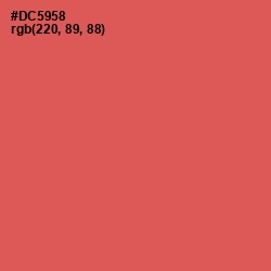 #DC5958 - Chestnut Rose Color Image