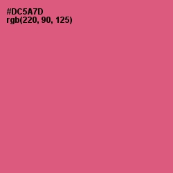 #DC5A7D - Cranberry Color Image