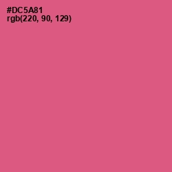 #DC5A81 - Mulberry Color Image