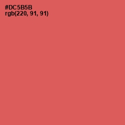 #DC5B5B - Chestnut Rose Color Image