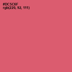 #DC5C6F - Cranberry Color Image