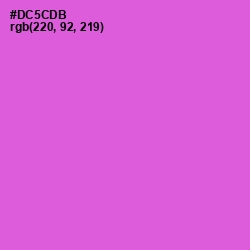 #DC5CDB - Fuchsia Pink Color Image