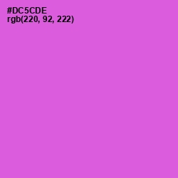 #DC5CDE - Fuchsia Pink Color Image