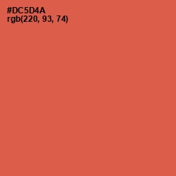 #DC5D4A - Chestnut Rose Color Image