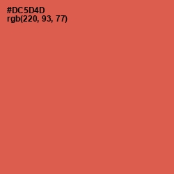 #DC5D4D - Chestnut Rose Color Image