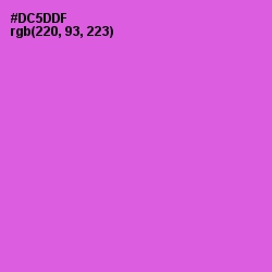 #DC5DDF - Fuchsia Pink Color Image