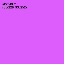 #DC5DFC - Heliotrope Color Image