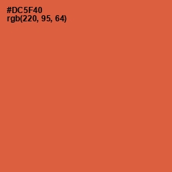 #DC5F40 - Chestnut Rose Color Image