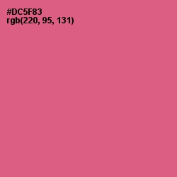 #DC5F83 - Mulberry Color Image