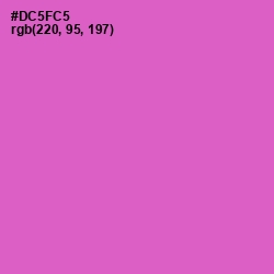 #DC5FC5 - Fuchsia Pink Color Image