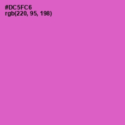 #DC5FC6 - Fuchsia Pink Color Image