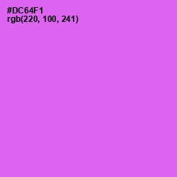 #DC64F1 - Heliotrope Color Image