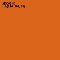 #DC651C - Hot Cinnamon Color Image