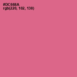 #DC668A - Charm Color Image